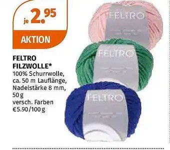 Müller Feltro Filzwolle Angebot