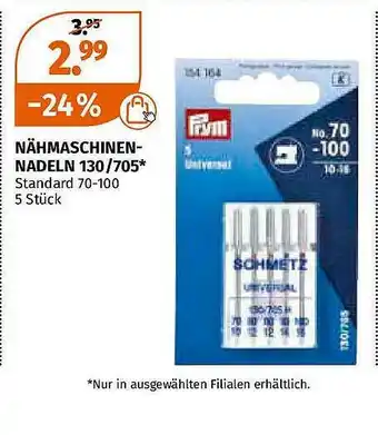 Müller Nähmaschinen Nadeln 130-705 Angebot