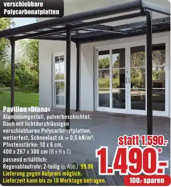 B1 Discount Baumarkt Pavillon Diana Angebot