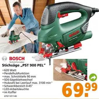 Globus Baumarkt Bosch Stichsäge PST 900 PEL Angebot