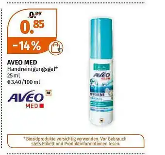 Müller Aveo Med Handreinigungsgel Angebot