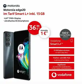 myExtra Shop Motorola Edge20 Im Tarif Smart L+ Angebot