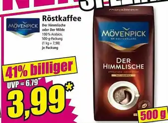 Norma Mövenpick Röstkaffee Angebot