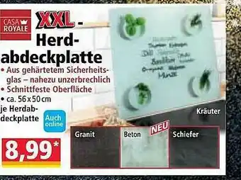 Norma Casa Royale XXL-herdabdeckplatte Angebot