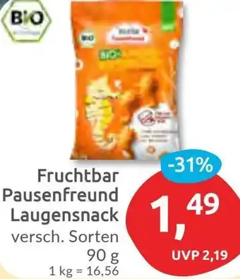 Budni Fruchtbar Pausenfreund Laugensnack 90 g Angebot