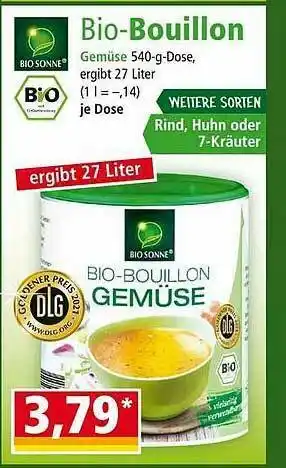 Norma Bio-bouillon Gemüse Angebot