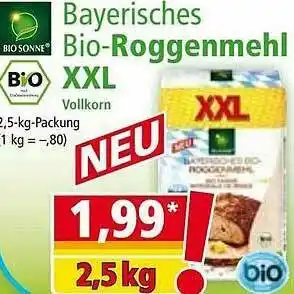 Norma Bayerischer Bio-roggenmehl Xxl Angebot