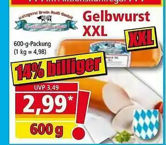 Norma Gelbwurst Xxl Angebot