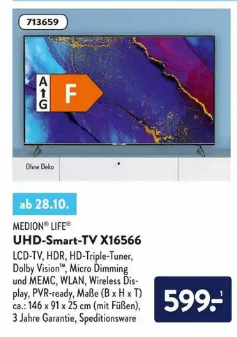 Aldi Nord Medion Life Uhd-smart-tv Angebot