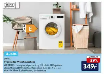 Aldi Nord Zanussi Frontlader-waschmaschine Angebot