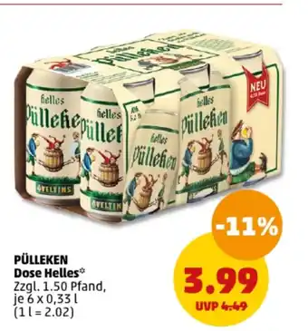 PENNY PÜLLEKEN Dose Helles, je 6 x 0,331 Angebot