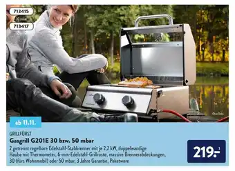 Aldi Nord Grillfürst Gasgrill G201e 30 Angebot