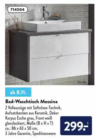 Aldi Nord Bad-waschtisch Messina Angebot