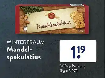 Aldi Süd Wintertraum Mandel-spekulatius Angebot