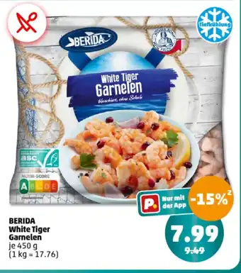 PENNY BERIDA White Tiger Garnelen je 450 g Angebot