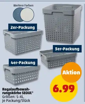 PENNY Regalaufbewahrungskörbe SEOUL Größen: S-XL, je Packung/Stück Angebot