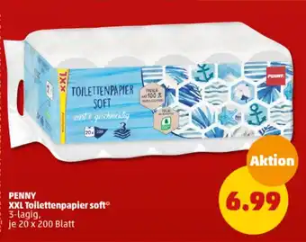 PENNY PENNY XXL Toilettenpapier soft 3-lagig, je 20 x 200 Blatt Angebot