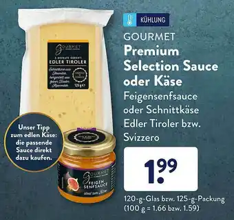 Aldi Süd Gourmet Premium Selection Sauce Oder Käse Angebot