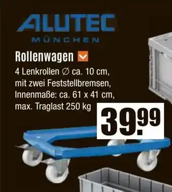 V Baumarkt ALUTEC Rollenwagen Angebot