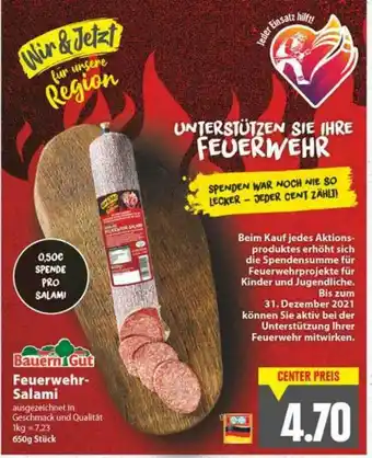 E-Center Bauern Gut Feuerwehr-salami Angebot