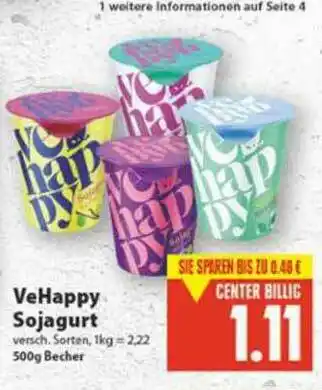 E-Center Vehappy Sojagurt Angebot