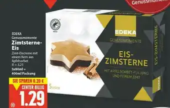 E-Center Edeka Genussmomente Zimtsterne Eis Angebot