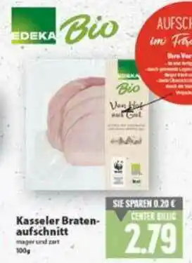 E-Center Edeka Bio Kasseler Bratenaufschnitt Angebot