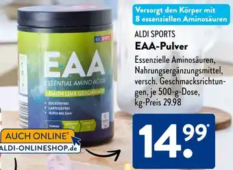 Aldi Süd ALDI SPORTS EAA-Pulver 500 g Dose Angebot