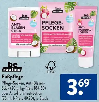 Aldi Süd be routine Fußpflege Angebot