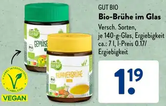 Aldi Süd GUT BIO Bio-Brühe im Glas 140 g Angebot