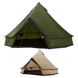 Netto Marken-Discount GRAND CANYON Indiana 8 Personen Rund Zelt Familien Gruppen Zelt Tipi Wigwam Groß Farbe: Mojave Desert Angebot