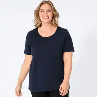 NKD Damen-T-Shirt mit Rundhalsausschnitt, große Größen Angebot