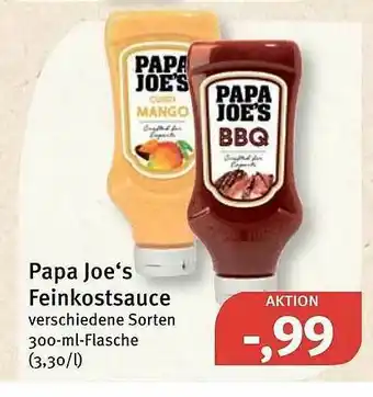 Feneberg Papa Joe's Feinkostsauce Angebot