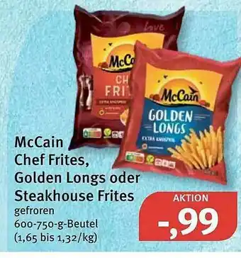 Feneberg Mccain Chef Frites, Golden Longs Oder Steakhouse Frites Angebot