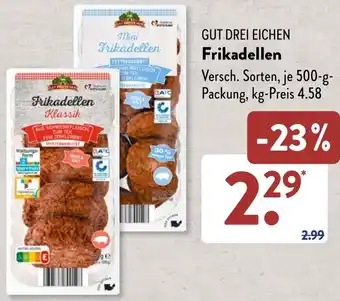 Aldi Süd GUT DREI EICHEN Frikadellen 500 g Packung Angebot