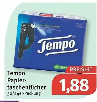 Feneberg Tempo Papiertaschentücher Angebot