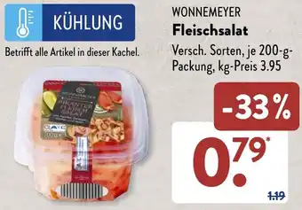 Aldi Süd WONNEMEYER Fleischsalat 200 g Packung Angebot