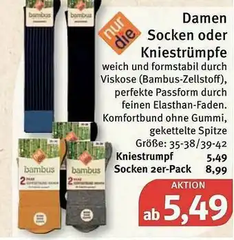 Feneberg Damen Socken Oder Kniestrümpfe Angebot