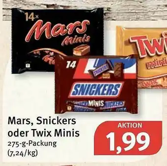 Feneberg Mars, Snickers Oder Twix Minis Angebot