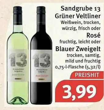 Feneberg Sandgrube 13 Grüner Veltliner Oder Rosé Oder Blauer Zweigelt Angebot