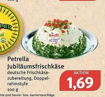 Feneberg Petrella Jubiläumsfrischkäse Angebot