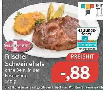 Feneberg Primaschwein Frischer Schweinehals Angebot