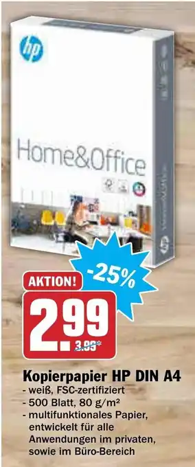 AEZ Kopierpapier HP DIN A4 Angebot