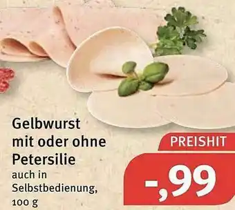 Feneberg Gelbwurst Mit Der Ohne Petersilie Angebot