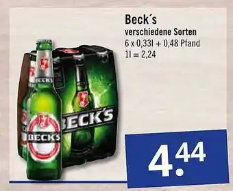 GetränkePartner Beck's Verschiedene Sorten Angebot