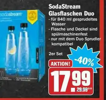 Hit Sodastrean Glasflaschen Duo Angebot