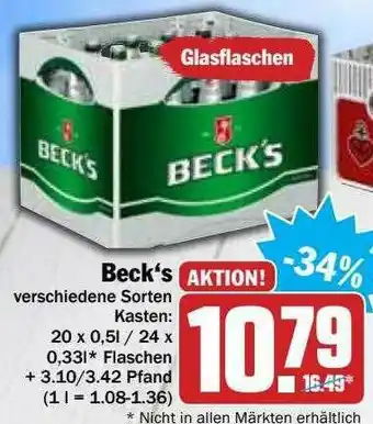 Hit Beck's Angebot