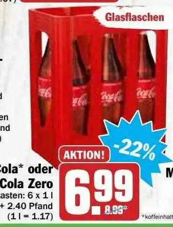 Hit Coca-cola Oder Cola Zero Angebot