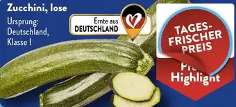 Aldi Süd Zucchini, lose Angebot