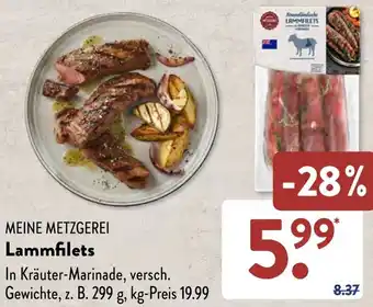 Aldi Süd MEINE METZGEREI Lammfilets Angebot